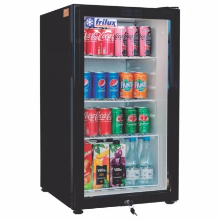 Expositor Vertical Visacooler para Bebidas 110 Litros RF002 Preto Frilux