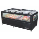 Ilha Modular Full Glass 1,85m 600 Litros RF315 Preta Frilux